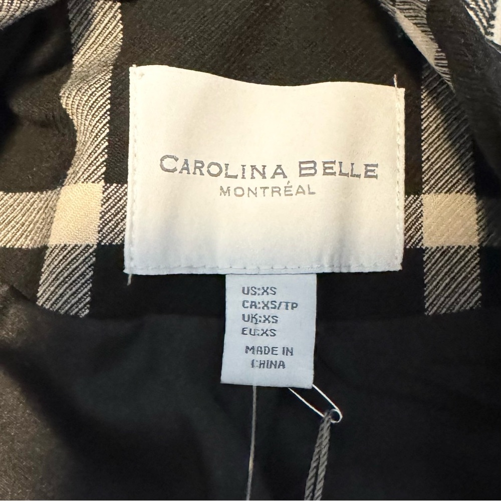 Carolina Belle Black White Grid Blazer Coat - Picture 4 of 7